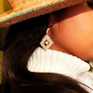 boucles d’oreilles dentelles d’argent