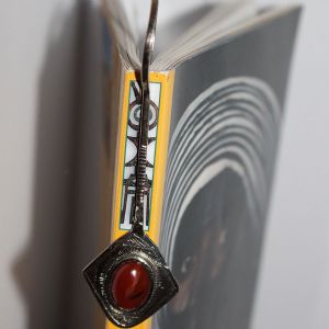Marque page, pierre d’agate marron