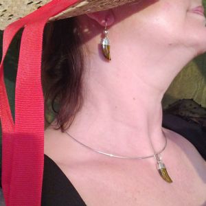 Boucles d’oreilles oeil de tigre