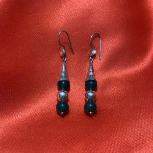 Boucles d’oreilles argent et double Aventurine
